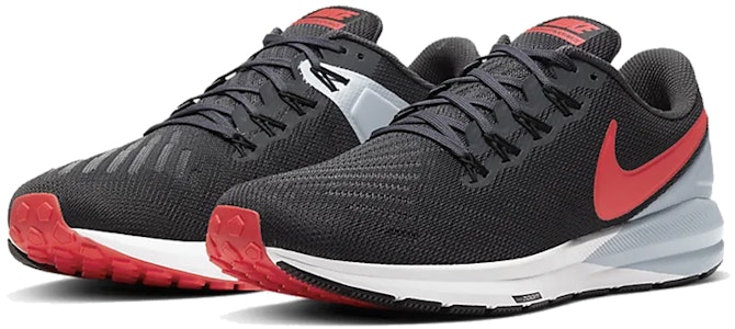 Nike Air Zoom Structure 22 'Anthracite Bright Crimson' Lelaki AA1636-010 Lookbook Nike Air Zoom Structure 22 'Anthracite Bright Crimson' Lelaki AA1636-010