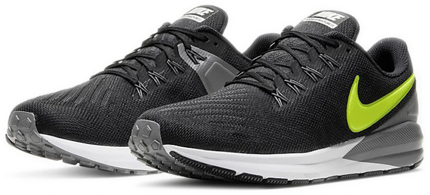Nike Air Zoom Structure 22 ''Noir Volt'' CW2641-001 Lookbook Nike Air Zoom Structure 22 ''Noir Volt'' CW2641-001