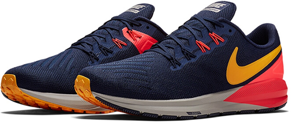 Nike Air Zoom Structure 22 'Azul Oscuro y Naranja' AA1636-400 Lookbook Nike Air Zoom Structure 22 'Azul Oscuro y Naranja' AA1636-400