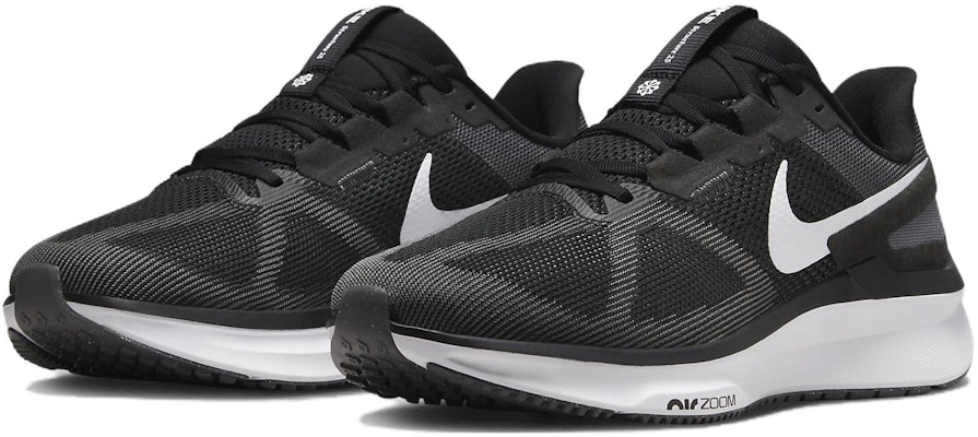 Nike Air Zoom Structure 25 Extra Wide 'Black Iron Grey' DZ3488-002 Lookbook Nike Air Zoom Structure 25 Extra Wide 'Black Iron Grey' DZ3488-002