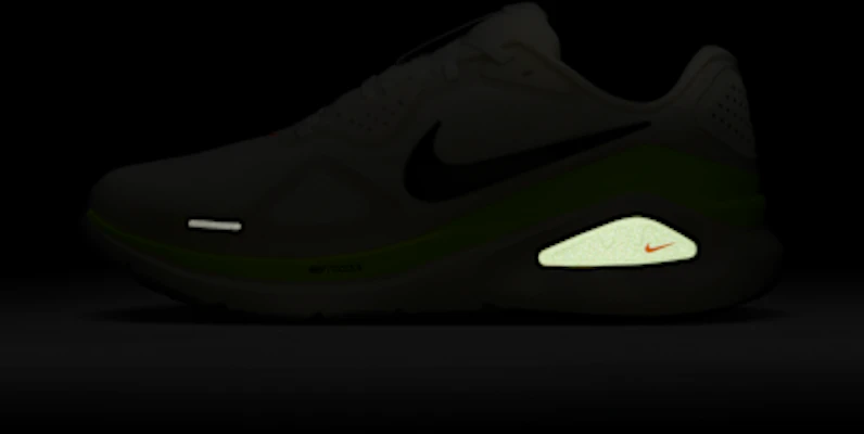 Nike Air Zoom Structure 26 Summit White/Bolt/Total Orange/Hitam Sneakers HJ1102-103 2