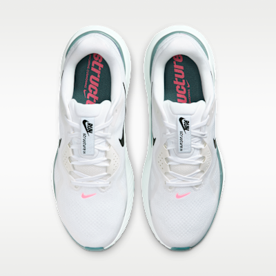 Shop Nike Air Zoom Structure 26 白色/矿物蓝灰/亮粉/黑色 HJ1102-115