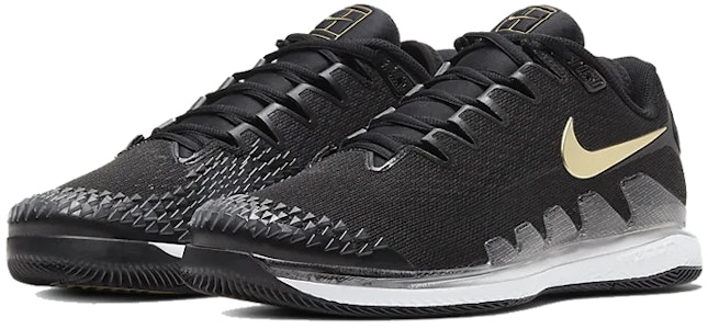 Nike Air Zoom Vapor X Knit 'Hitam Emas Metalik' AR0496-003 Lookbook Nike Air Zoom Vapor X Knit 'Hitam Emas Metalik' AR0496-003