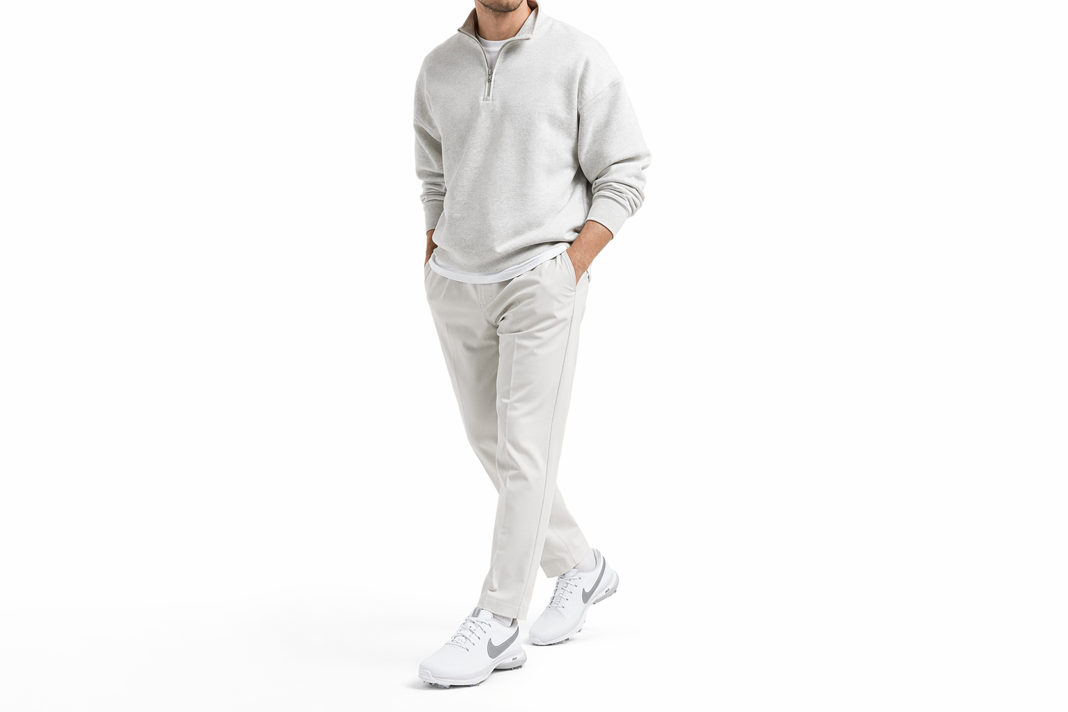 Order Nike Air Zoom Victory Tour 3 Wide 減震防滑 低幫 高爾夫球鞋 男款 白 寬版