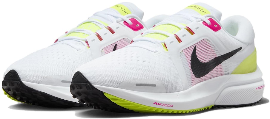 Nike Air Zoom Vomero 16 'Putih Volt Pink Hyper' FN6828-100 Lookbook Nike Air Zoom Vomero 16 'Putih Volt Pink Hyper' FN6828-100