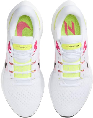 Nike Air Zoom Vomero 16 'Putih Volt Pink Hyper' FN6828-100 Shop Nike Air Zoom Vomero 16 'Putih Volt Pink Hyper' FN6828-100