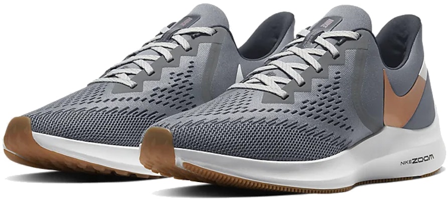 Nike Air Zoom Winflo 6 'Smoke Grey Gum' Lelaki Sneakers AQ7497-014 Lookbook Nike Air Zoom Winflo 6 'Smoke Grey Gum' Lelaki Sneakers AQ7497-014