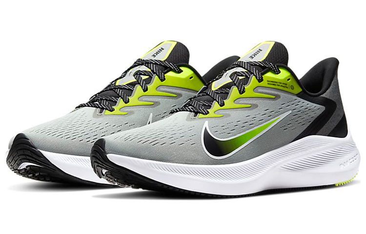 Lookbook Nike Air Zoom Winflo 7 'Smoke Grey Volt' Pria Wanita Sepatu Olahraga CJ0291-002