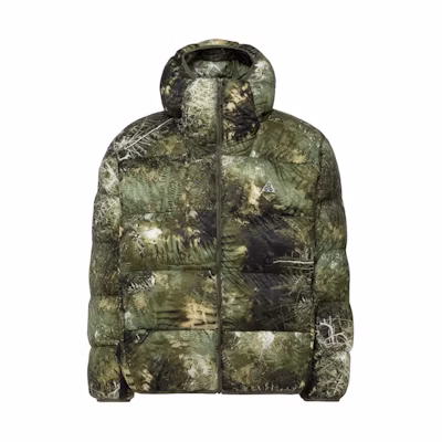 Nike All-Over Print Zip-Up Hoodie Jacket Unisex Green FB8121-386