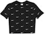 Nike All Over Swoosh Logo Cropped T-Shirt Black