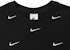 Nike All Over Swoosh Logo Cropped T-Shirt Black