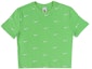 Buy Nike All Over Swoosh Logo Cropped T-Shirt Green Nebula