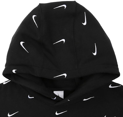 Nike All Over Swoosh Logo Hoodie Black Lookbook Nike All Over Swoosh Logo Hoodie Black