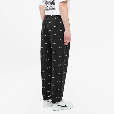 Nike All Over Swoosh Logo Pants Black Shop Nike All Over Swoosh Logo Pants Black