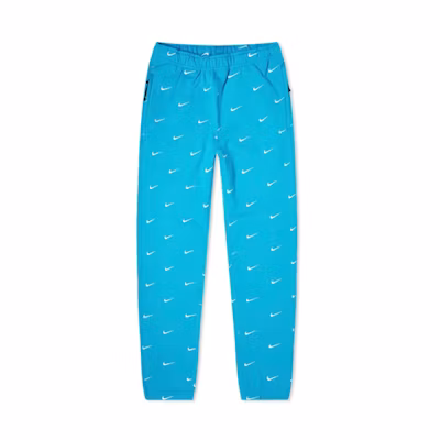 Nike All Over Swoosh Logo Pants Blue