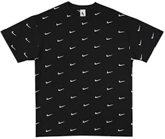 Nike All Over Swoosh Logo T-Shirt Black Nike All Over Swoosh Logo T-Shirt Black
