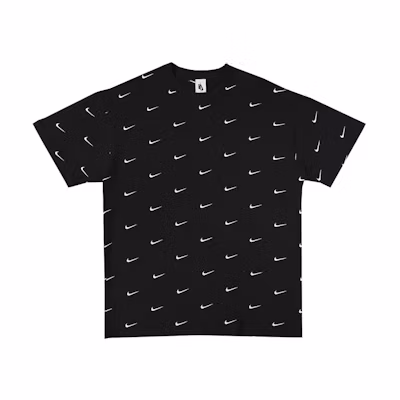 Nike All Over Swoosh Logo T-Shirt Black