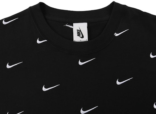 Nike All Over Swoosh Logo T-Shirt Black Lookbook Nike All Over Swoosh Logo T-Shirt Black