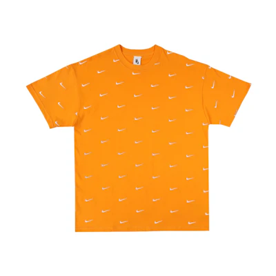 Nike All Over Swoosh Logo T-Shirt Kumquat
