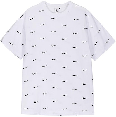 Nike All Over Swoosh Logo T-Shirt White Buy Nike All Over Swoosh Logo T-Shirt White