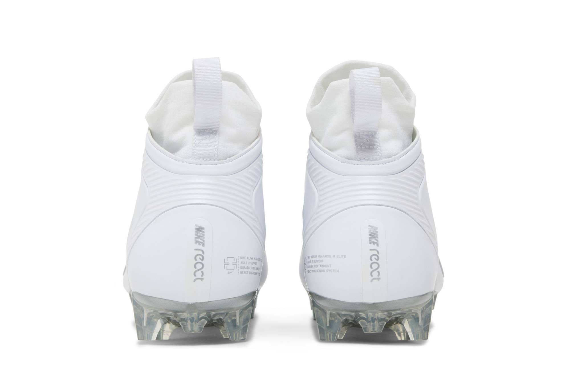 Details for Nike Alpha Huarache 8 Elite 'Blanco Plata Metálica' CW4440-100