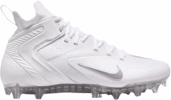 Nike Alpha Huarache 8 Elite LAX 'White Metallic Silver' CW4447-100 Nike Alpha Huarache 8 Elite LAX 'White Metallic Silver' CW4447-100