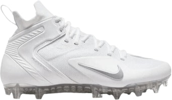 Nike Alpha Huarache 8 Elite LAX 'White Metallic Silver' CW4447-100 Nike Alpha Huarache 8 Elite LAX 'White Metallic Silver' CW4447-100