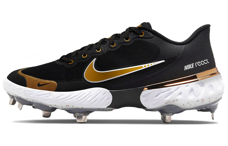 Nike Alpha Huarache Elite 3 Low 'Black Metallic Gold' CK0746-012