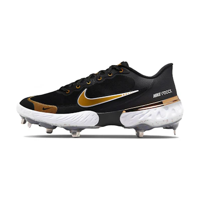 Nike Alpha Huarache Elite 3 Low 'Black Metallic Gold'