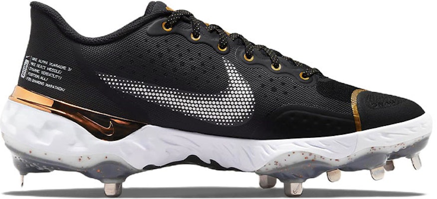 Nike Alpha Huarache Elite 3 Low 'Black Metallic Gold' CK0746-012 Order Nike Alpha Huarache Elite 3 Low 'Black Metallic Gold' CK0746-012