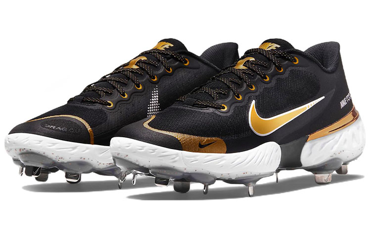 Lookbook Nike Alpha Huarache Elite 3 Low ''Zwart Metallic Goud'' CK0746-012