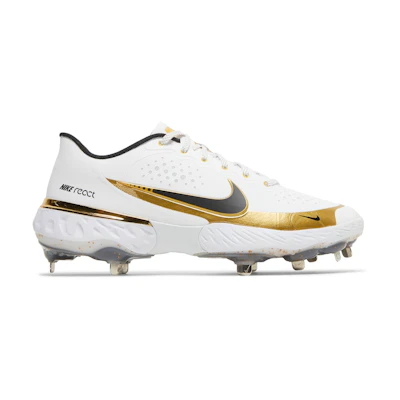 Nike Alpha Huarache Elite 3 Low 'White Metallic Gold'
