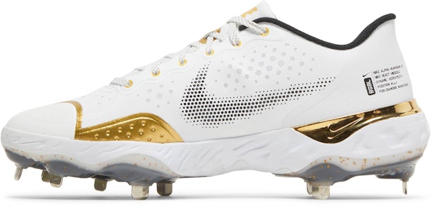 Nike Alpha Huarache Elite 3 Low 'Putih Emas Metalik' CV3552-106 Lookbook Nike Alpha Huarache Elite 3 Low 'Putih Emas Metalik' CV3552-106