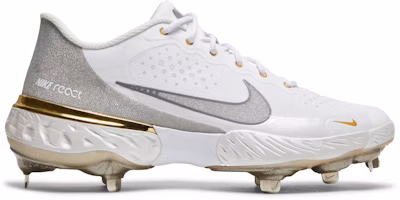 Nike Alpha Huarache Elite 3 Low 'White Metallic Silver' CV3552-102 Nike Alpha Huarache Elite 3 Low 'White Metallic Silver' CV3552-102