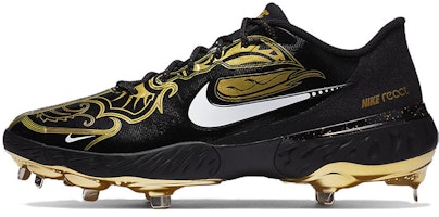 Nike Alpha Huarache Elite 3 Low Premium 'Black Metallic Vivid Gold' CV3553-001 Nike Alpha Huarache Elite 3 Low Premium 'Black Metallic Vivid Gold' CV3553-001