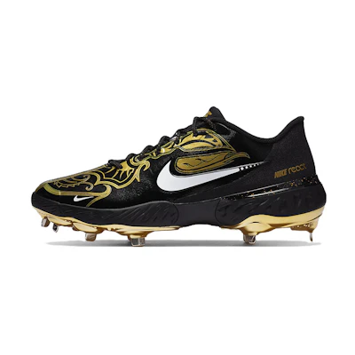 Nike Alpha Huarache Elite 3 Low PRM 'Black Metallic Vivid Gold'