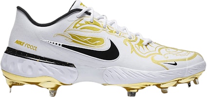 Nike Alpha Huarache Elite 3 Low Premium 'White Metallic Vivid Gold' CV3553-101 Nike Alpha Huarache Elite 3 Low Premium 'White Metallic Vivid Gold' CV3553-101