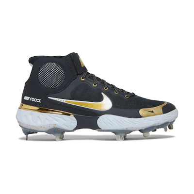 Nike Alpha Huarache Elite 3 Mid 'Black Metallic Gold'