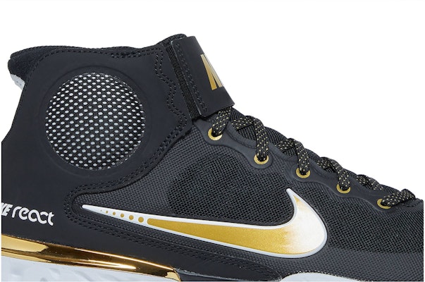 Nike Alpha Huarache Elite 3 Mid 'Black Metallic Gold' CK0745-012 Order Nike Alpha Huarache Elite 3 Mid 'Black Metallic Gold' CK0745-012
