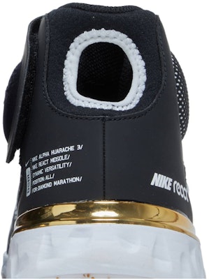 Nike Alpha Huarache Elite 3 Mid 'Black Metallic Gold' CK0745-012 Sizing Nike Alpha Huarache Elite 3 Mid 'Black Metallic Gold' CK0745-012