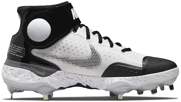Nike Alpha Huarache Elite 3 Mid ''Wit Zwart'' CV3550-104 Order Nike Alpha Huarache Elite 3 Mid ''Wit Zwart'' CV3550-104