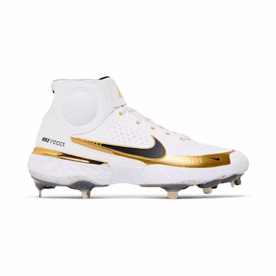 Nike Alpha Huarache Elite 3 Mid 'White Metallic Gold'