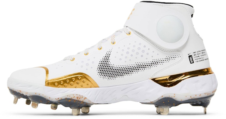 Nike Alpha Huarache Elite 3 Mid 'White Metallic Gold' CV3550-106 Lookbook Nike Alpha Huarache Elite 3 Mid 'White Metallic Gold' CV3550-106