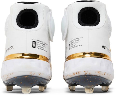 Nike Alpha Huarache Elite 3 Mid 'White Metallic Gold' CV3550-106 Details for Nike Alpha Huarache Elite 3 Mid 'White Metallic Gold' CV3550-106