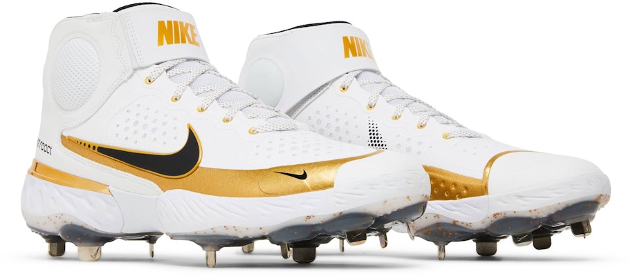 Nike Alpha Huarache Elite 3 Mid 'White Metallic Gold' CV3550-106 Cheap Nike Alpha Huarache Elite 3 Mid 'White Metallic Gold' CV3550-106