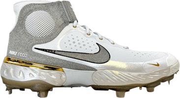 Nike Alpha Huarache Elite 3 Mid 'White Silver Gold' CZ6542-102 Nike Alpha Huarache Elite 3 Mid 'White Silver Gold' CZ6542-102