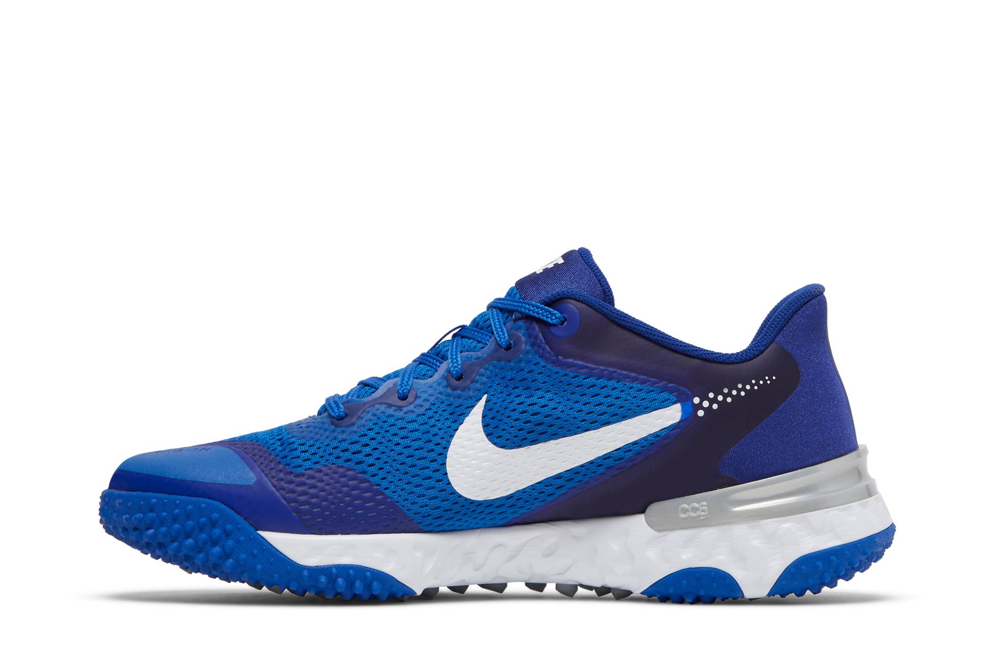 Lookbook Nike Alpha Huarache Elite 3 Turf 輕便防滑減震棒球訓練鞋 藍白色