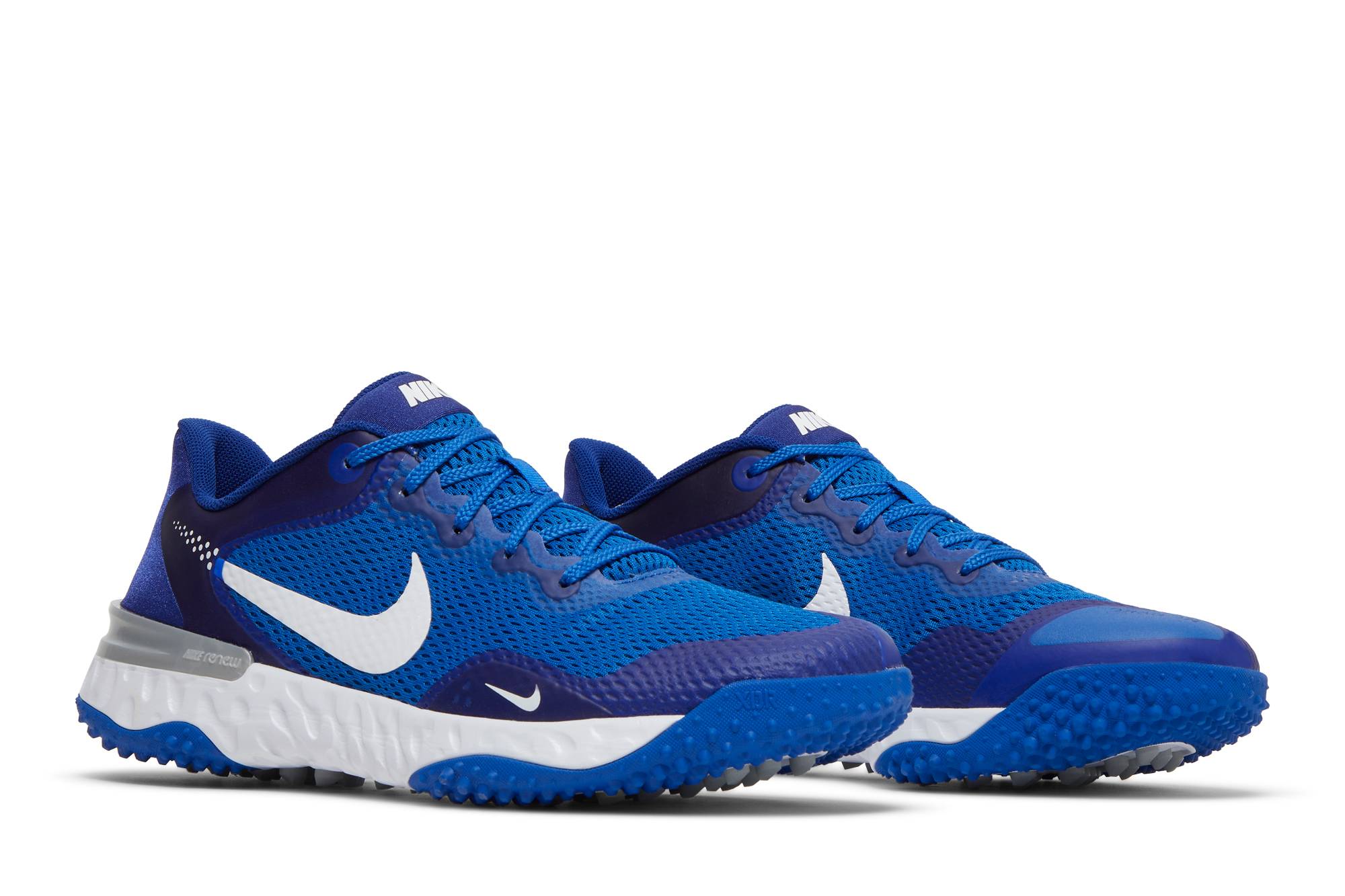 Cheap Nike Alpha Huarache Elite 3 Turf 輕便防滑減震棒球訓練鞋 藍白色