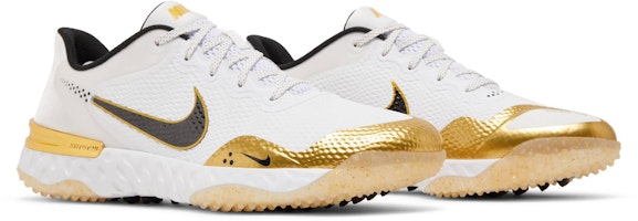 耐吉 Alpha Huarache Elite 3 Turf '白色金屬金' CV3560-106 Cheap 耐吉 Alpha Huarache Elite 3 Turf '白色金屬金' CV3560-106