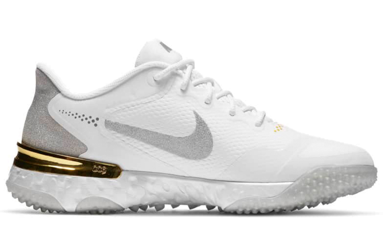 Nike Alpha Huarache Elite 3 Turf 'White Metallic Silver' 圖 2